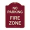 Signmission No Parking No Parking Fire Zone Heavy-Gauge Aluminum Architectural Sign, 24" x 18", BU-1824-23667 A-DES-BU-1824-23667 - alternate 1